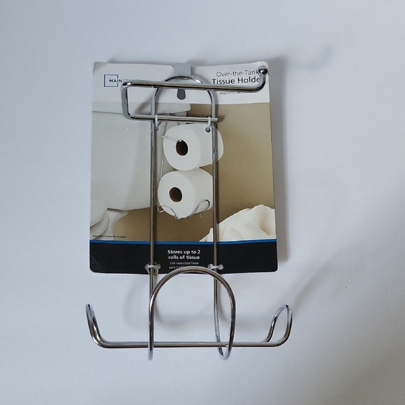 Mainstays Chrome Over-the-Tank Tissue Holder - Picture 1 of 2